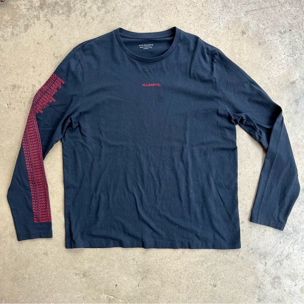 AllSaints You Know Long Sleeve T Shirt Medium